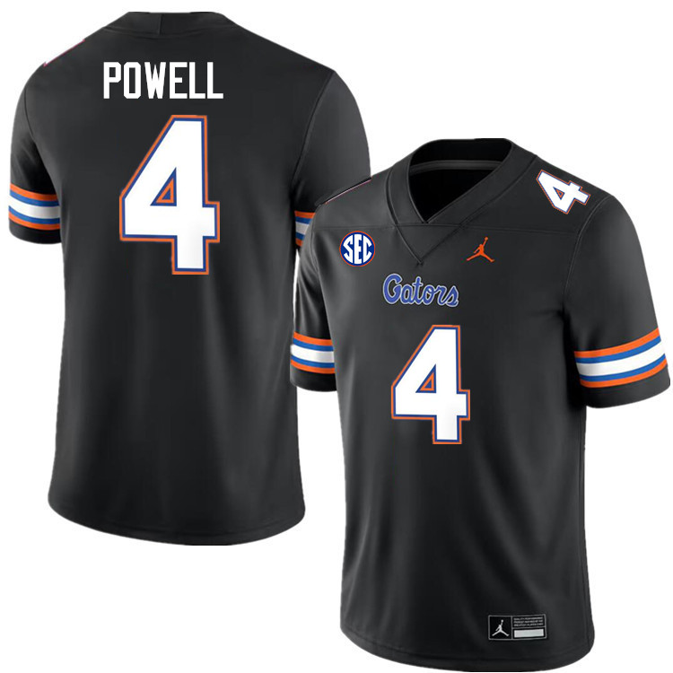 Brandon Powell Florida Jersey,Florida Gators #4 Brandon Powell Jersey Youth Uniforms-Black